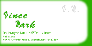 vince mark business card